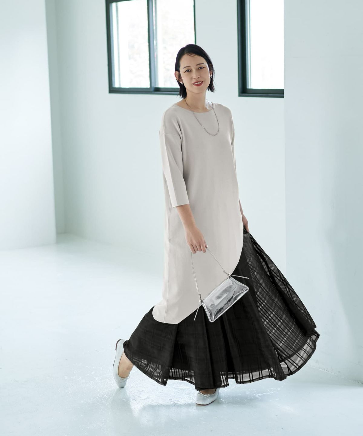 着用イメージ 187cm ブラック