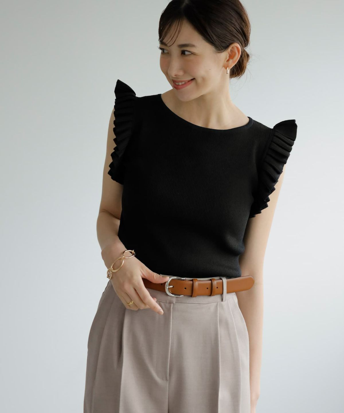 着用イメージ　ライトブラウン