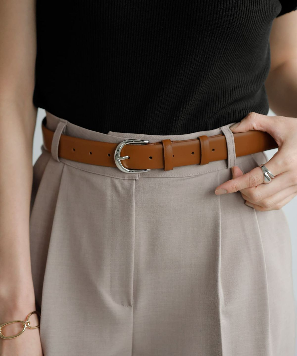 着用イメージ　ライトブラウン