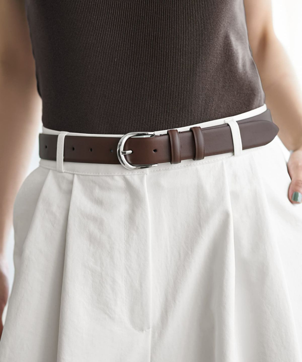 着用イメージ　ブラウン