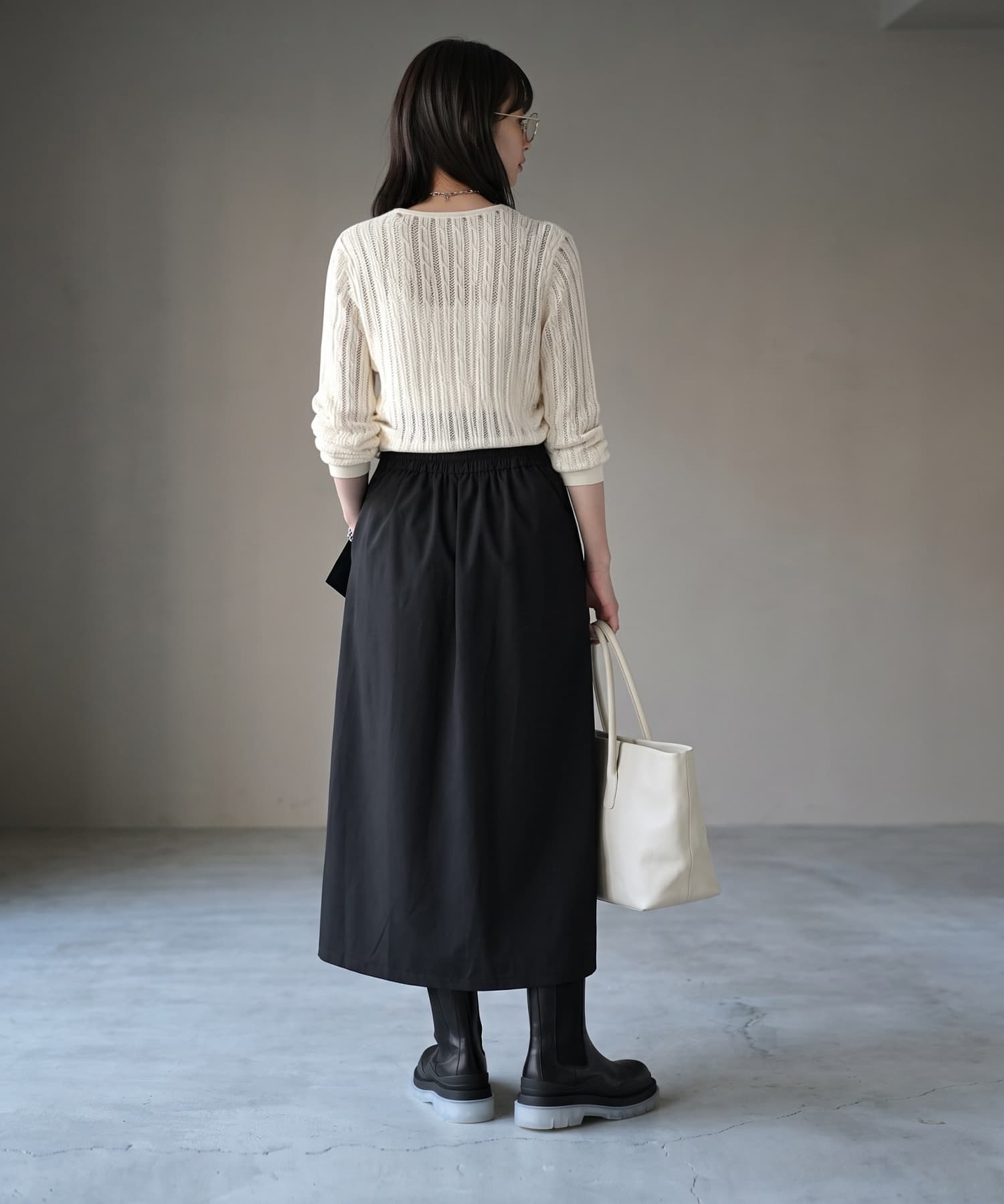 着用イメージ 172cm ブラック