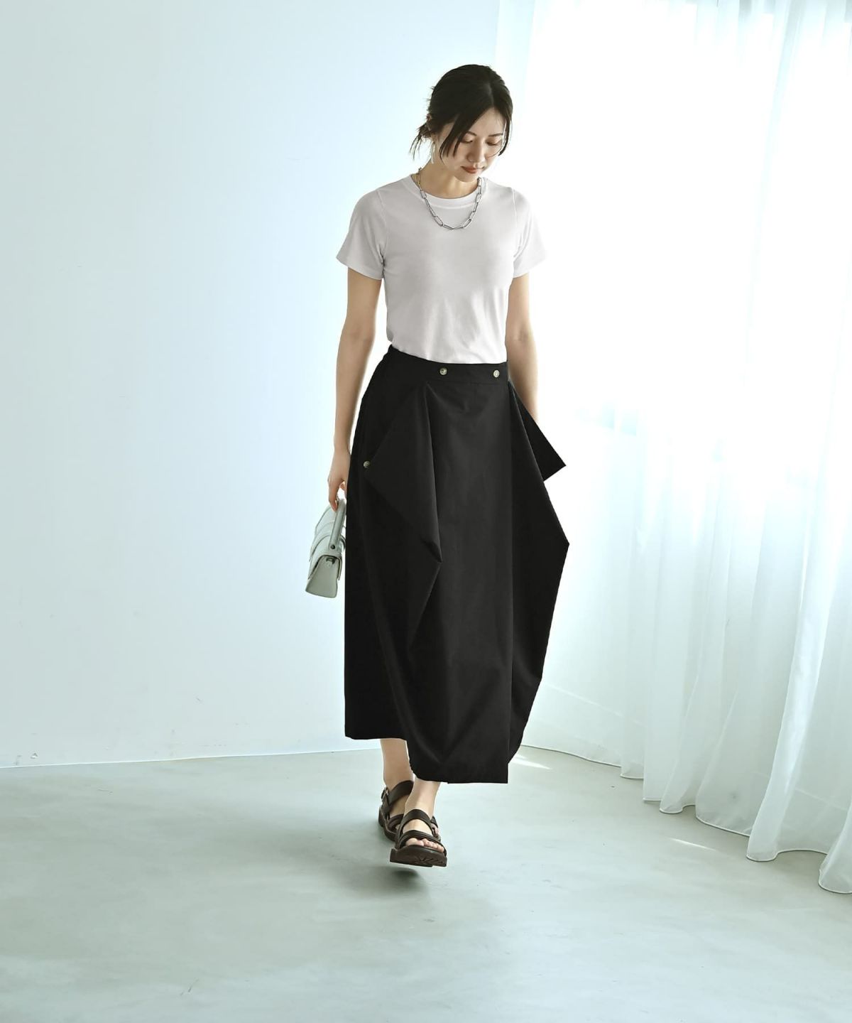 着用イメージ 172cm ブラック