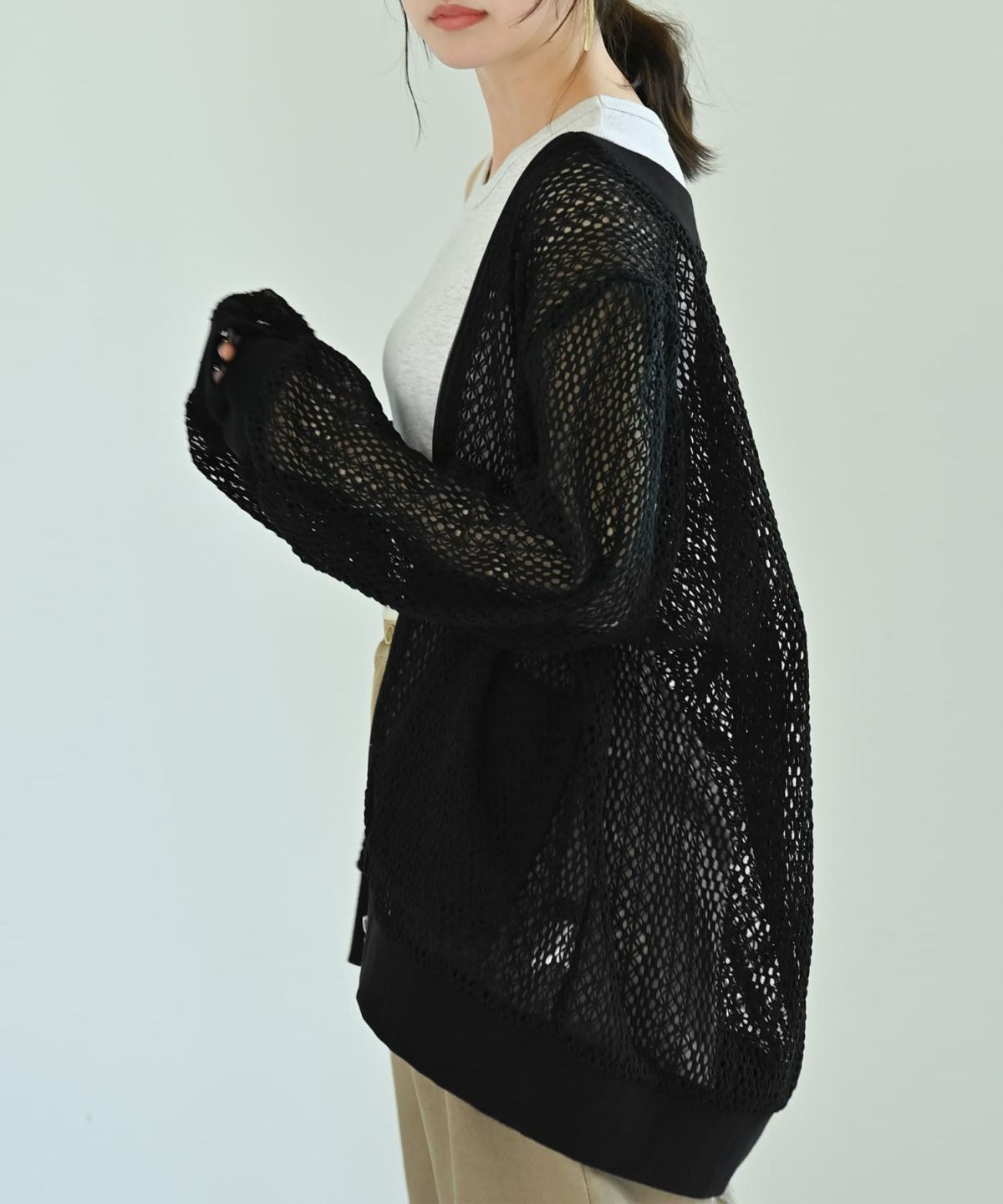 着用イメージ 172cm ブラック