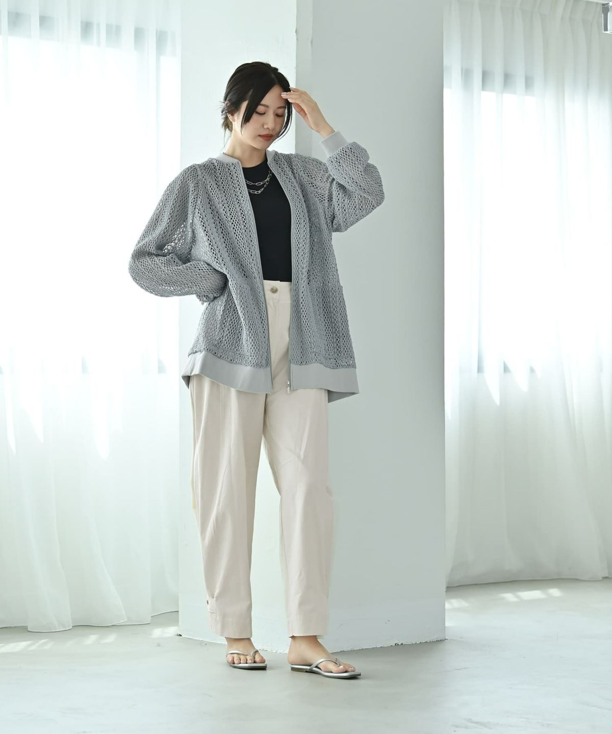 着用イメージ 172cm ブルーグレー