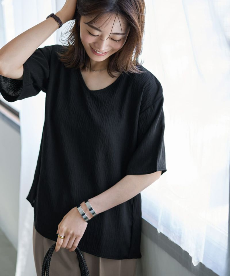 nu=layerジェントルVネックシアーTシャツ SALON adam et ropé(サロン アダム エ ロペ) / nu=layer