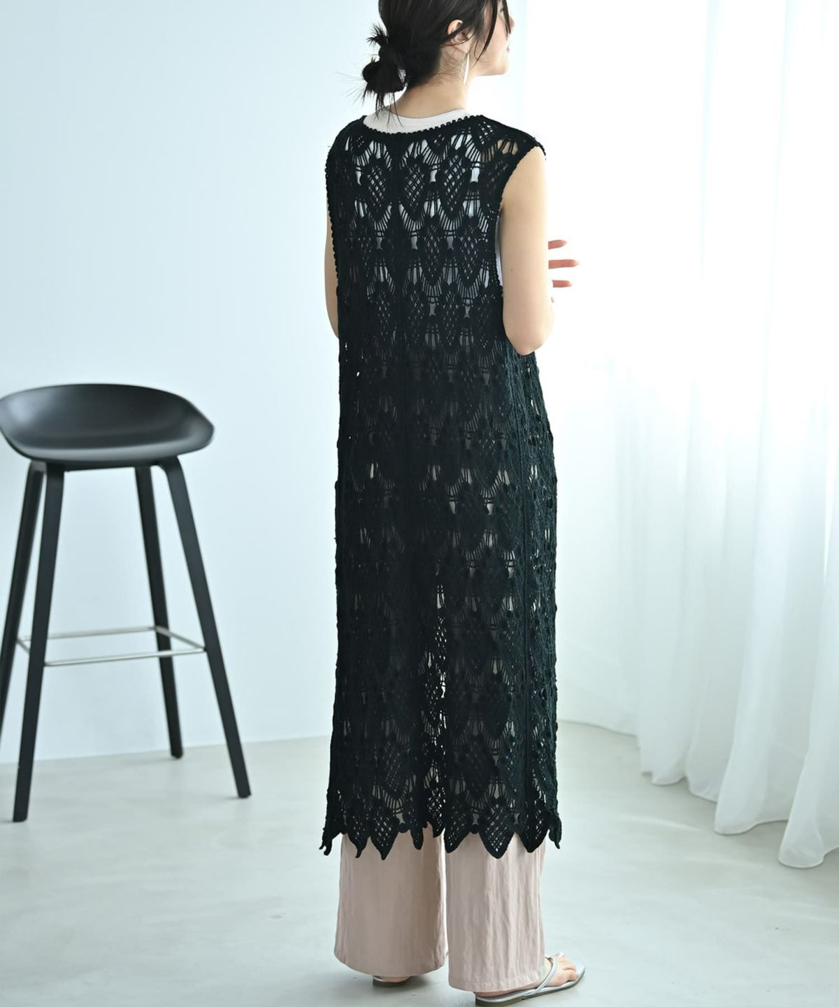 着用イメージ 172cm ブラック