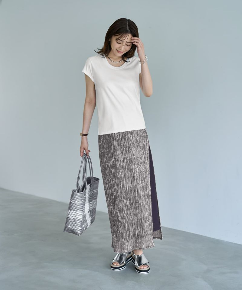 tシャツ 「ものづくりJAPAN」DIORAMA シルキースムース／VネックTシャツ レディース ものづくりJAPAN】DIORAMA シルキースムース／VネックTシャツ