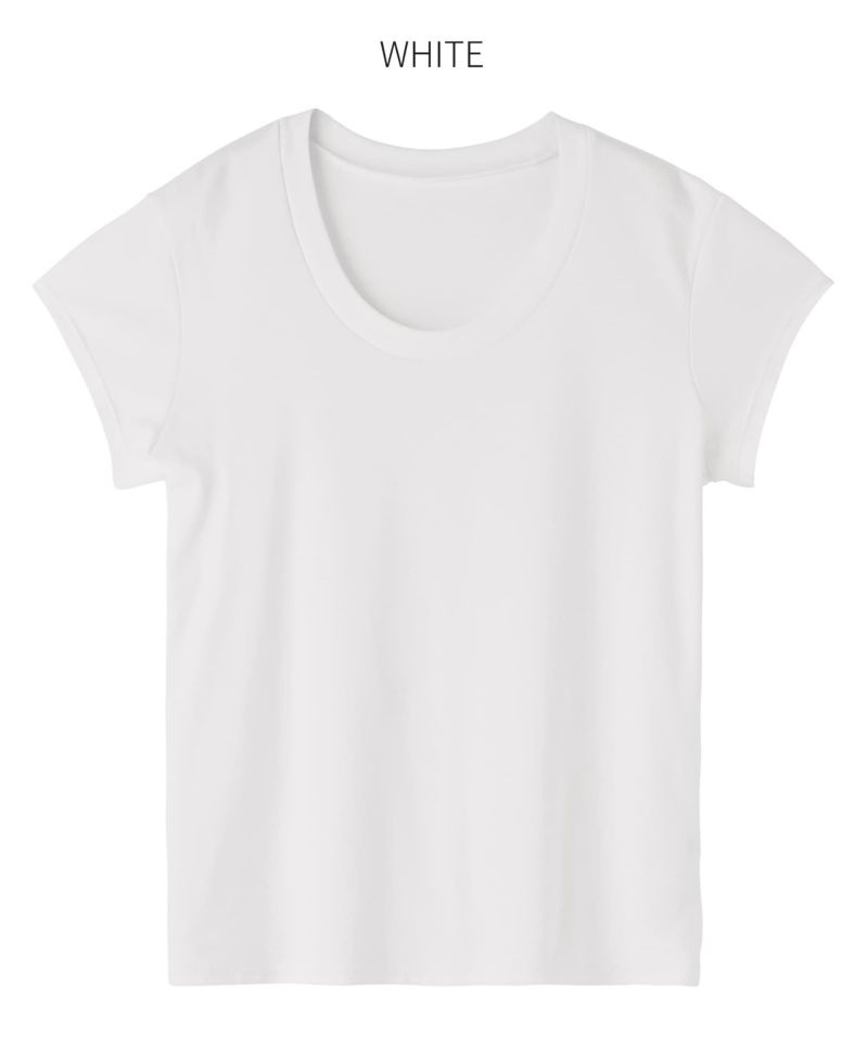 ものづくりJAPAN】DIORAMA／UネックフレンチスリーブTシャツ