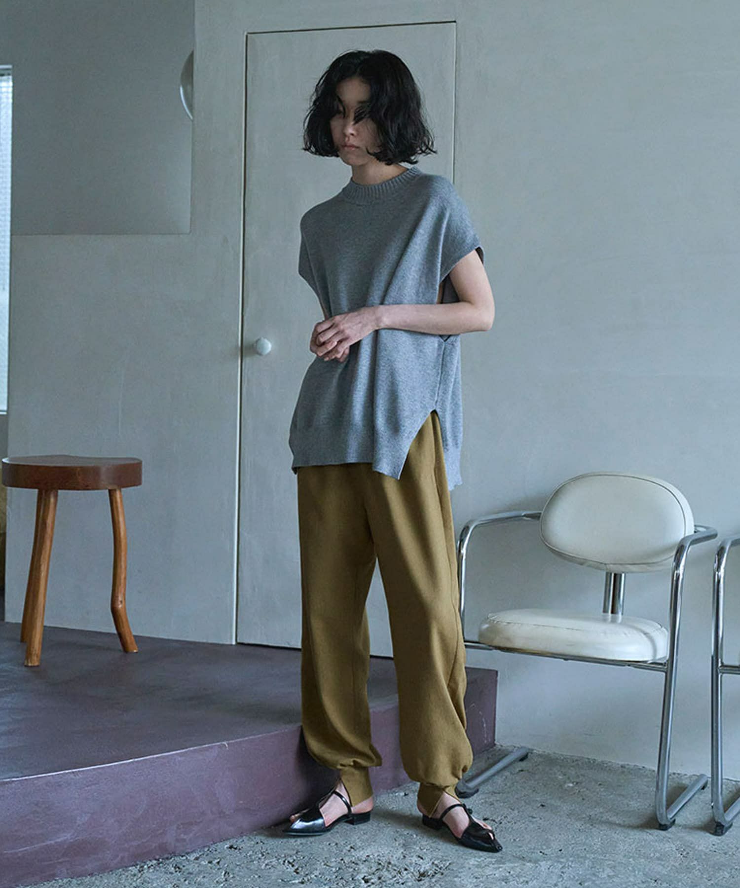 着用イメージ 170cm M CAMEL