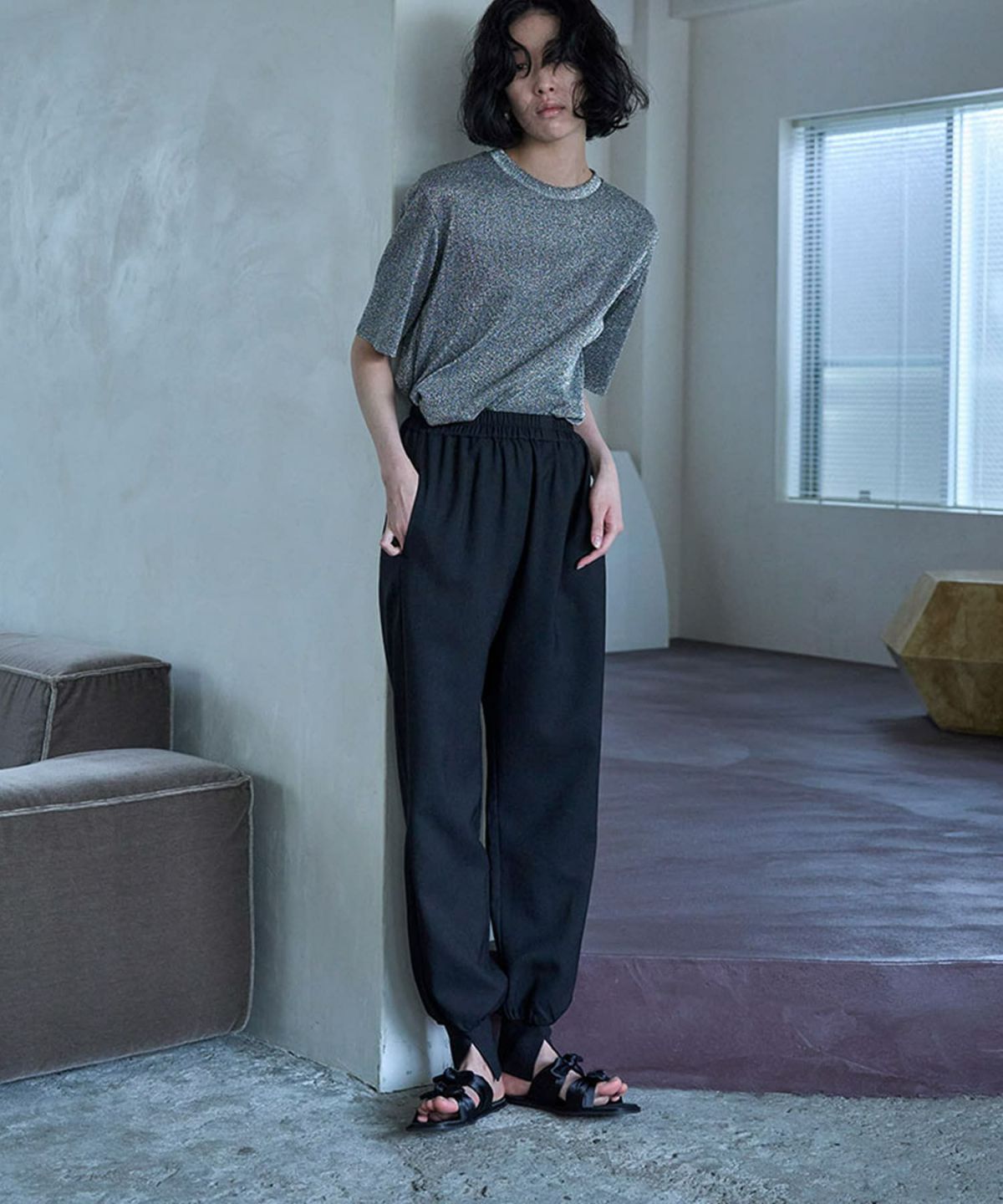 着用イメージ 170cm M BLACK