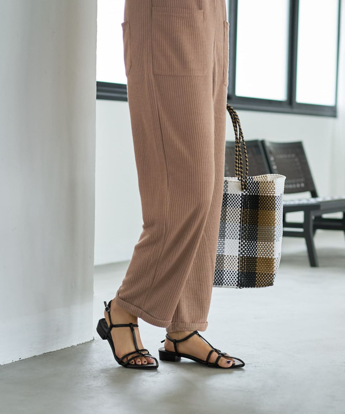 着用イメージ　167cm 02サイズ　モカ