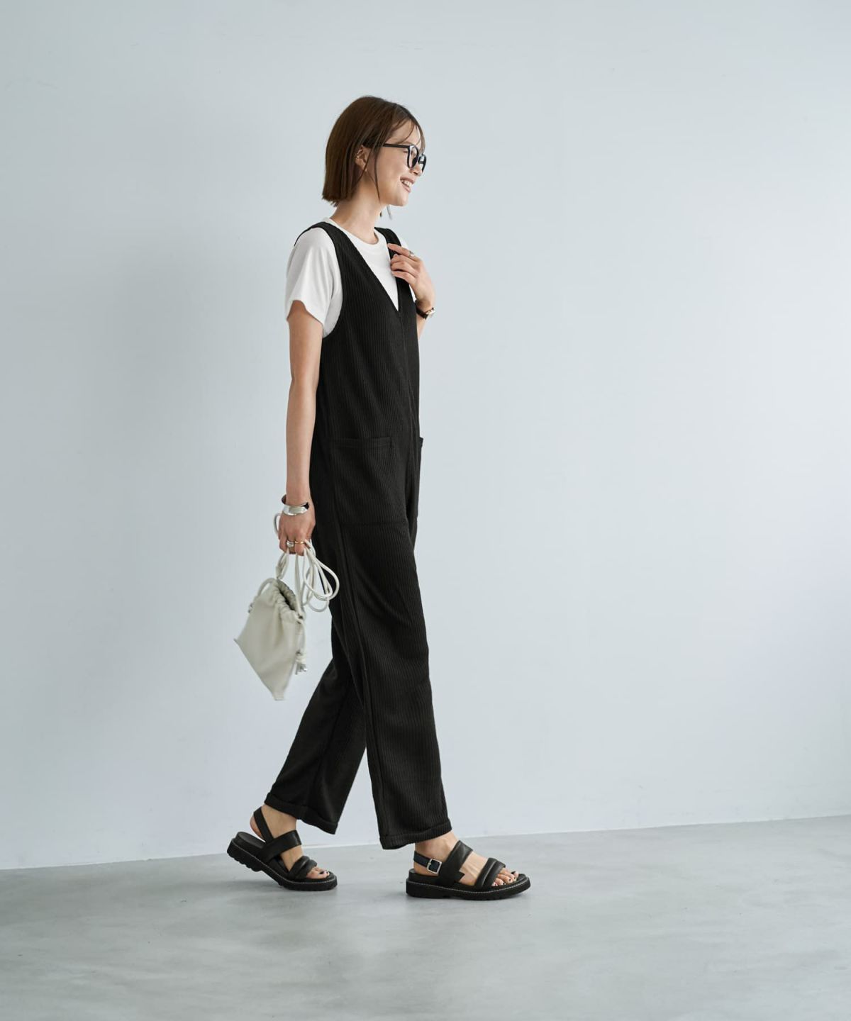 着用イメージ　167cm 02サイズ　ブラック