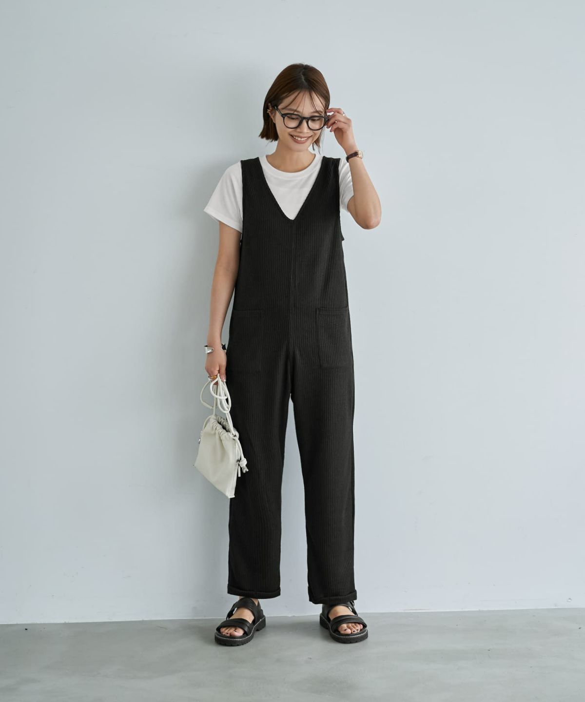 着用イメージ　167cm 02サイズ　ブラック