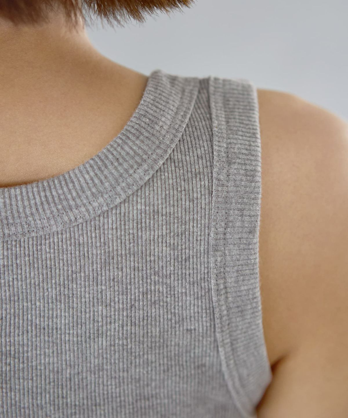 着用イメージ　167cm ライトグレー