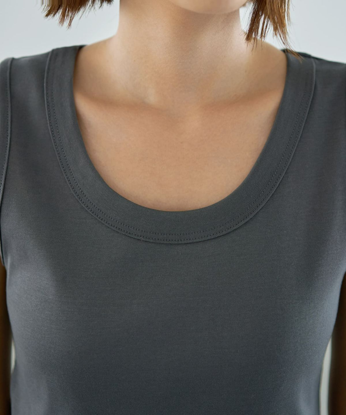 着用イメージ　167cm チャコール