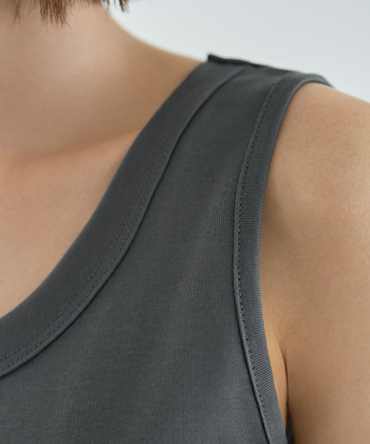 着用イメージ　167cm チャコール