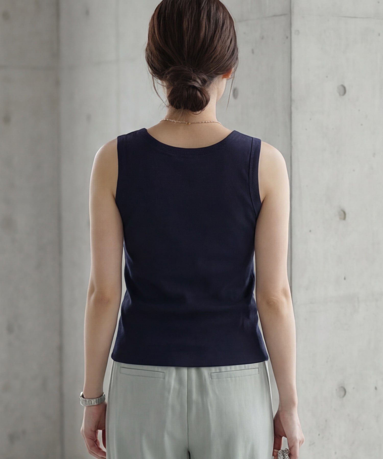 着用イメージ　167cm チャコール
