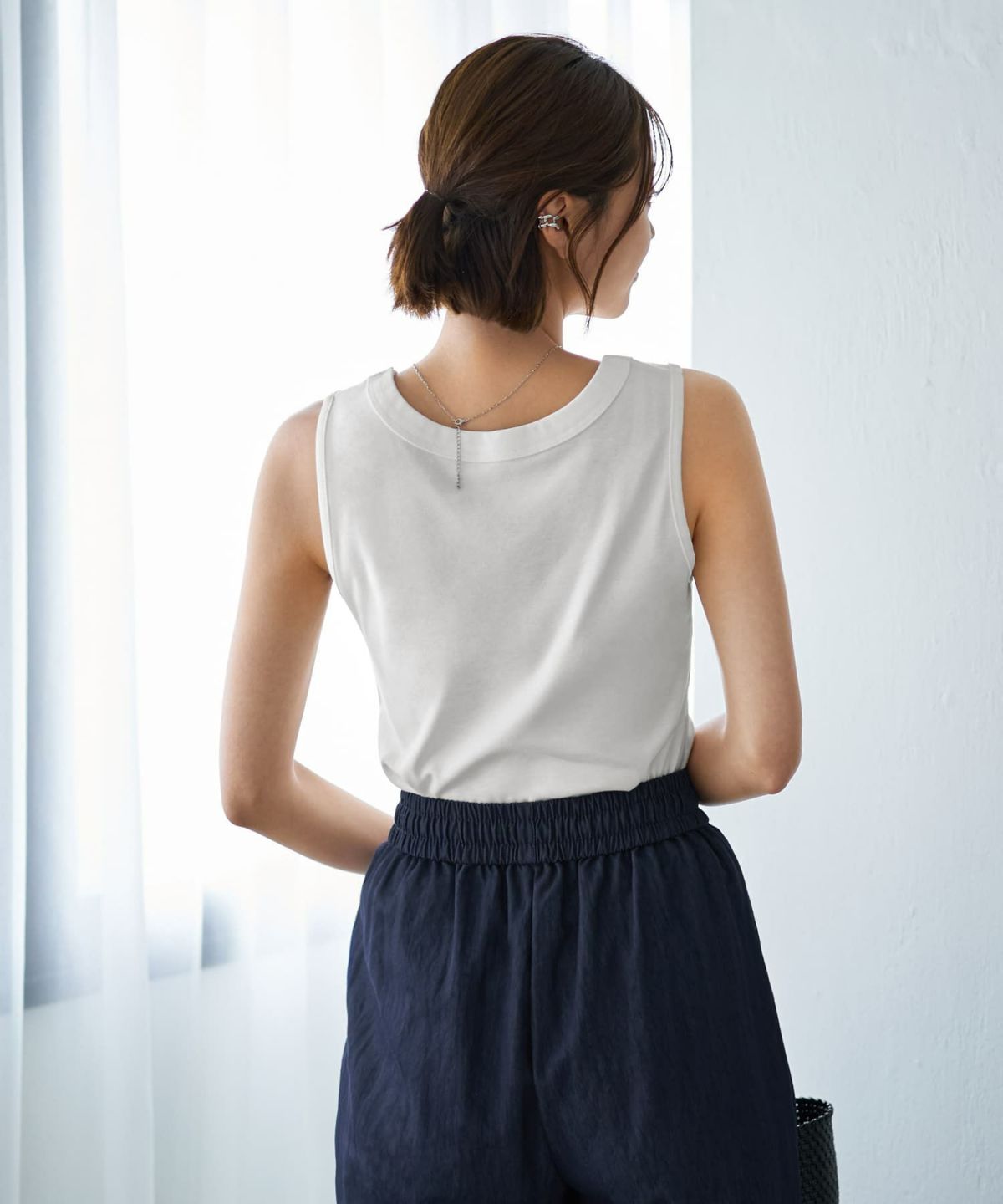 着用イメージ　167cm ホワイト