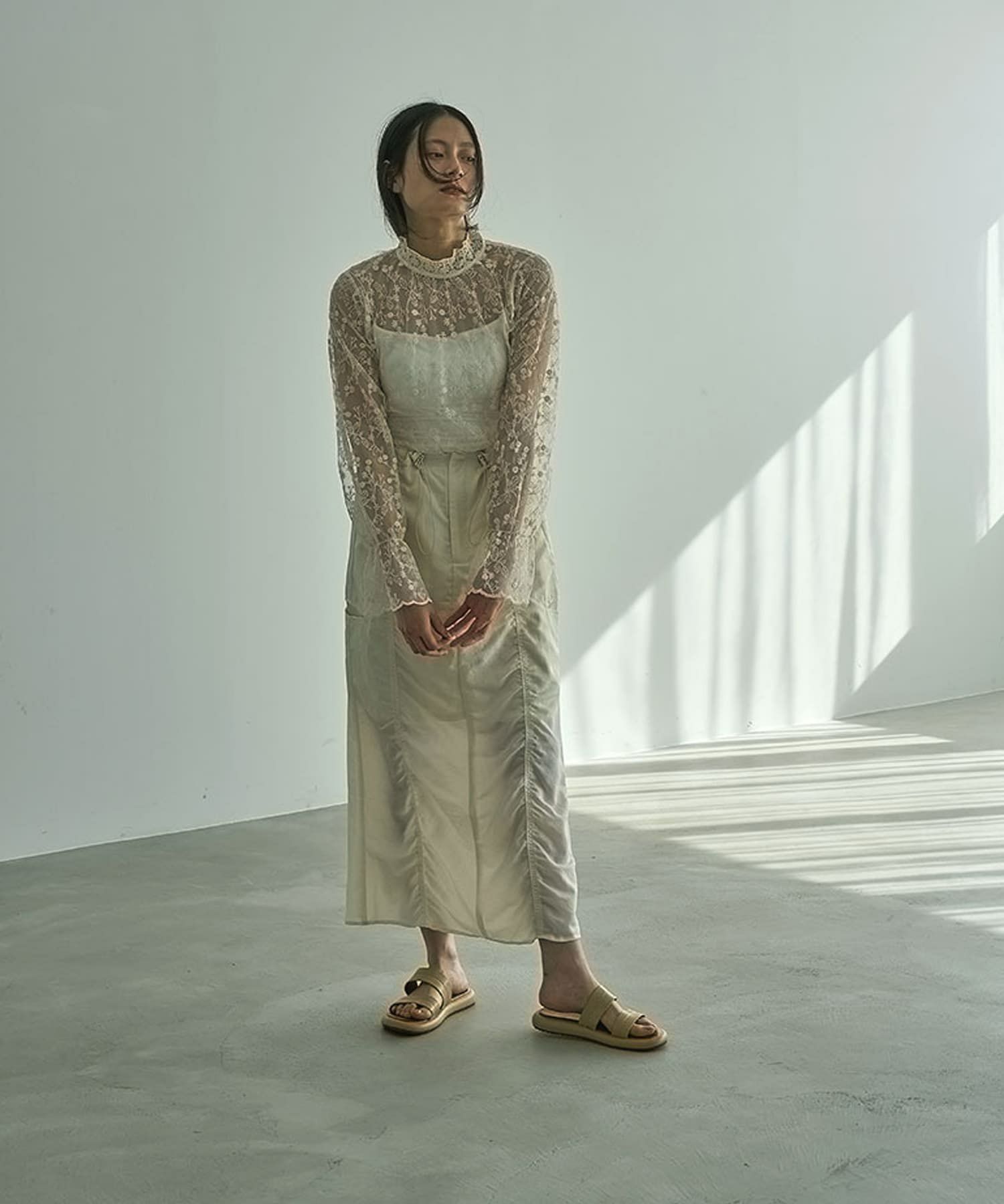 着用イメージ 164cm IVORY