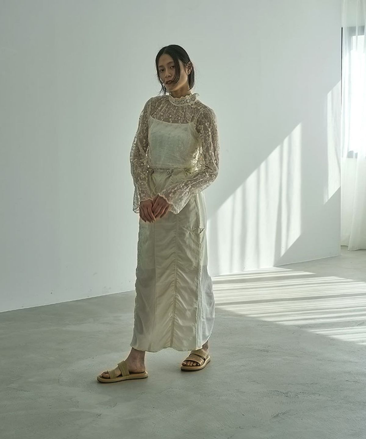 着用イメージ 164cm IVORY