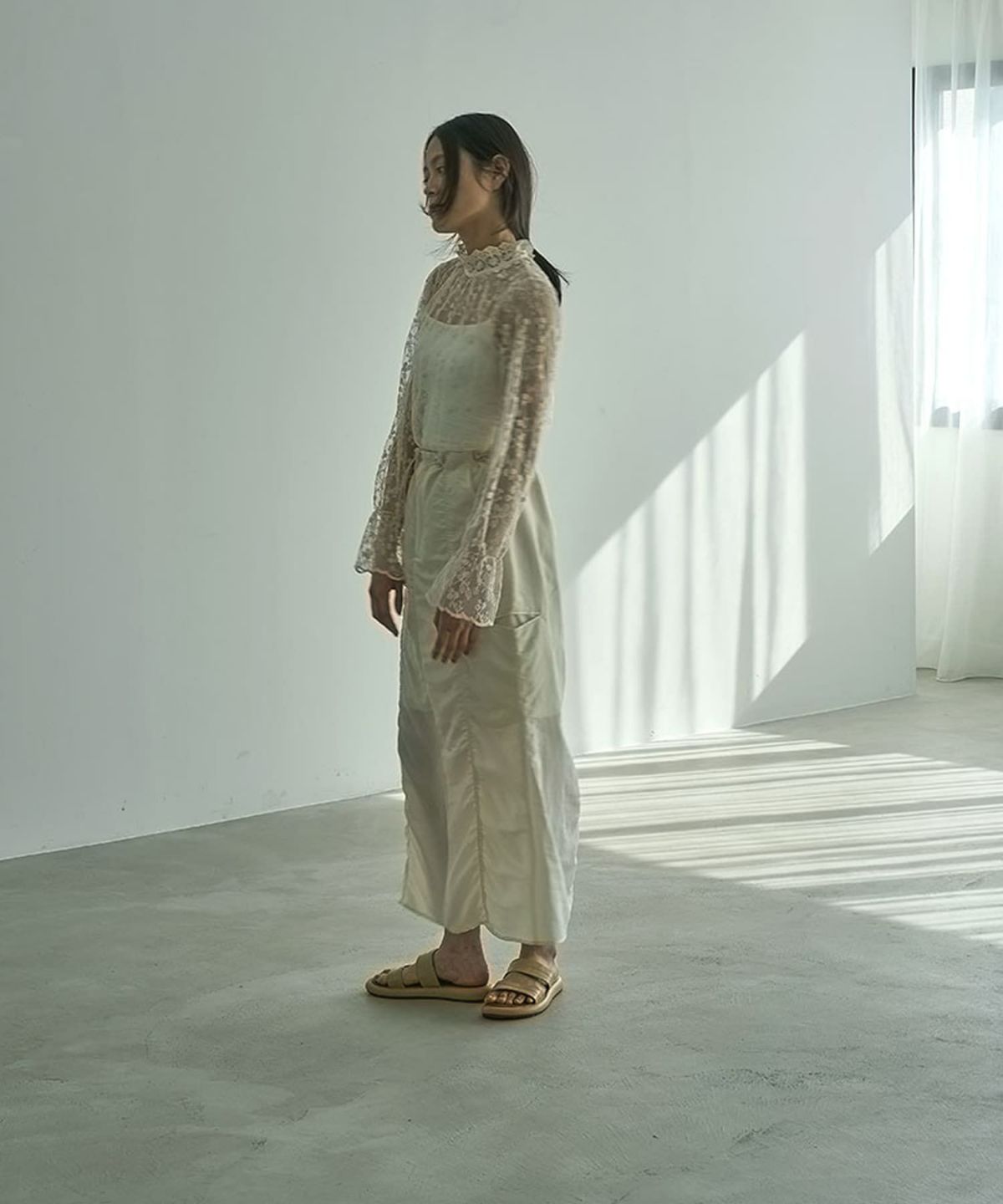 着用イメージ 164cm IVORY