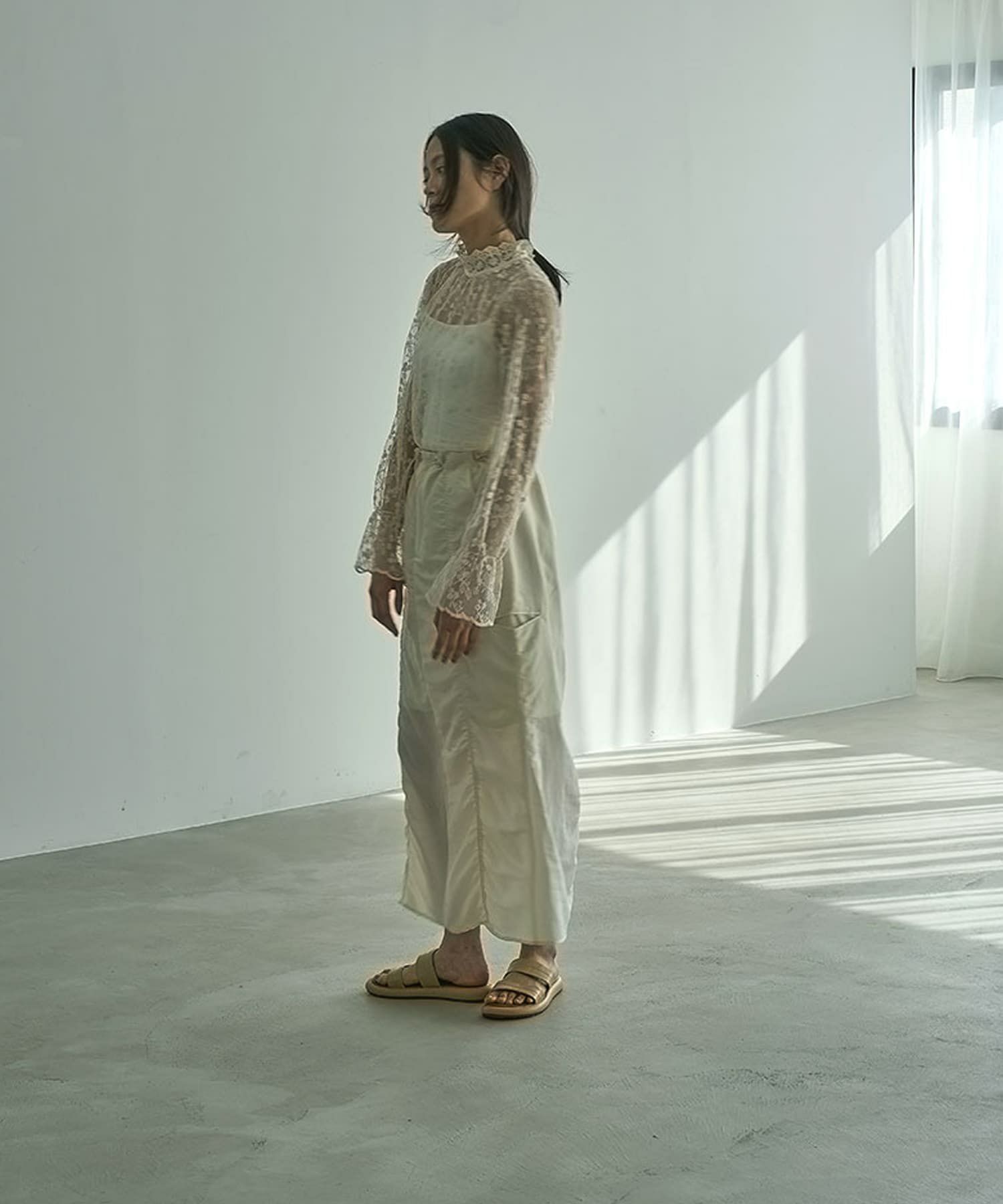 着用イメージ 164cm IVORY