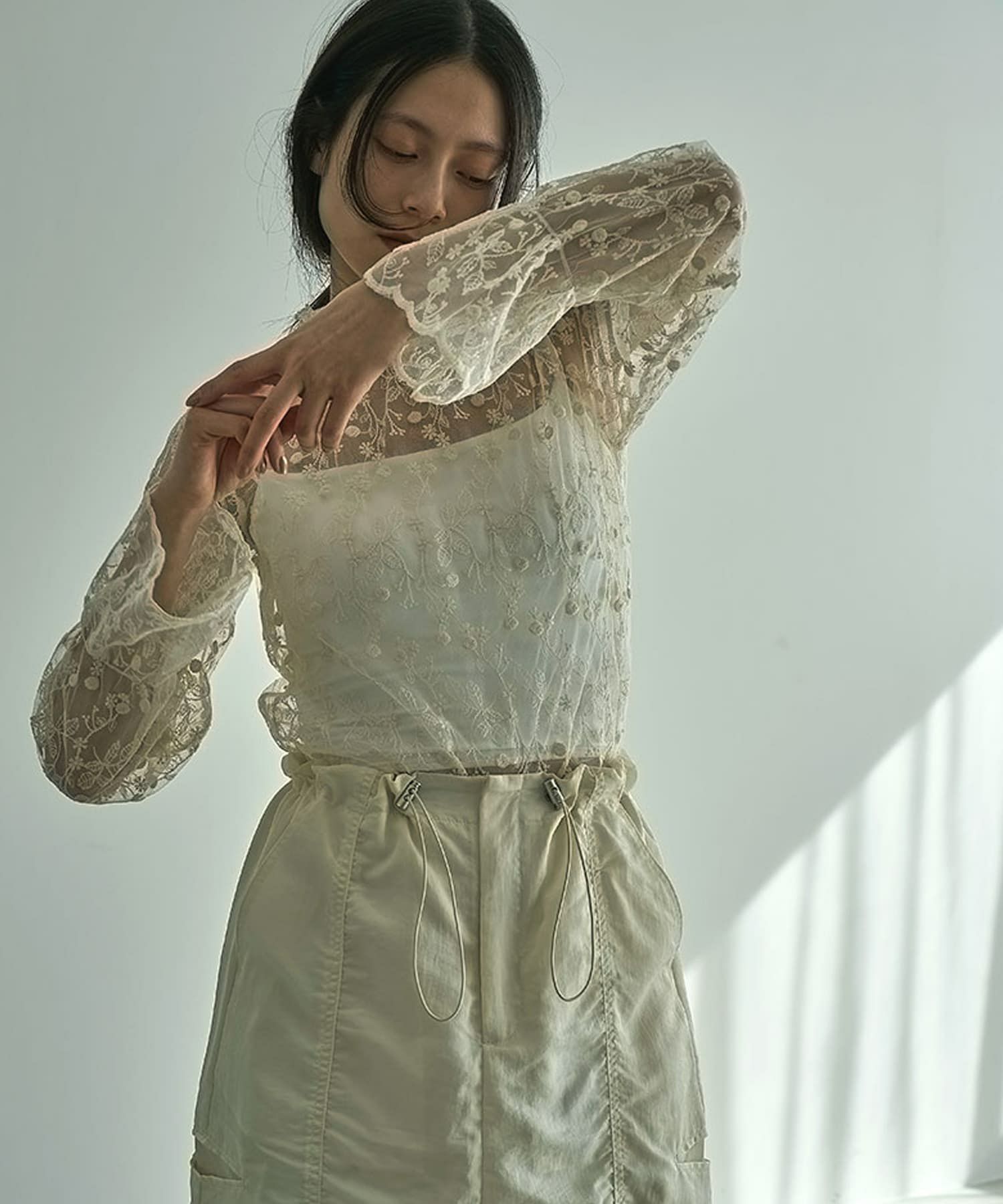 着用イメージ 164cm IVORY