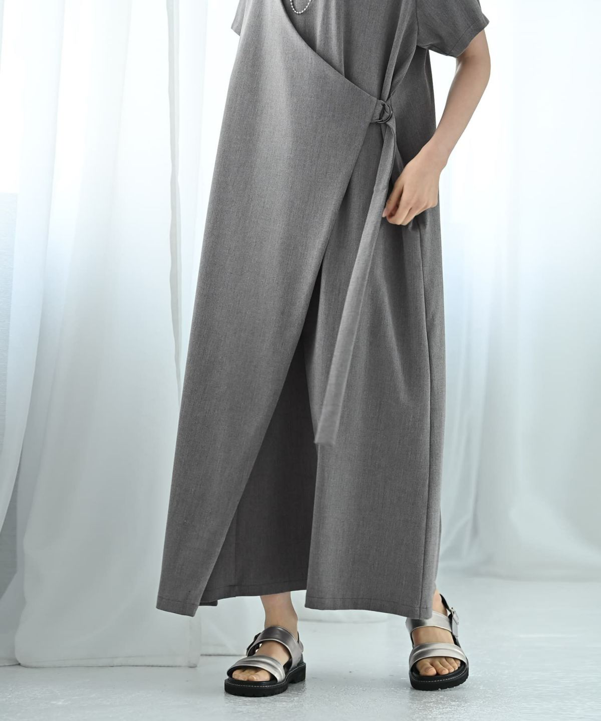 着用イメージ 170cm グレー
