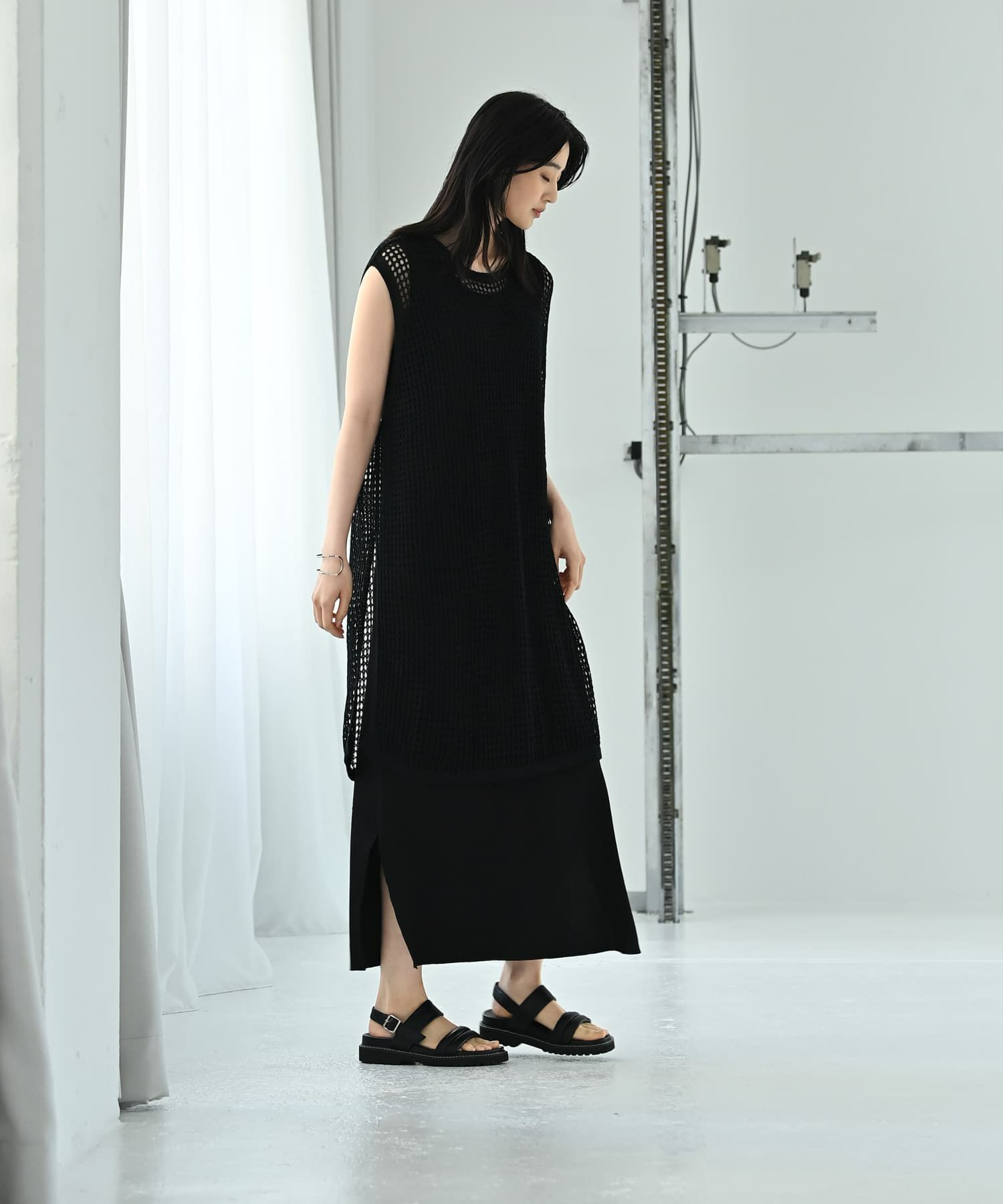 着用イメージ 170cm ブラック
