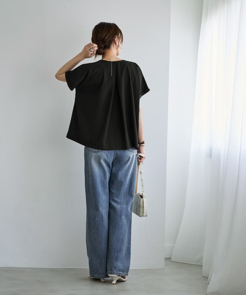 セットレイヤード風ドレープブラウス | おしゃれな大人