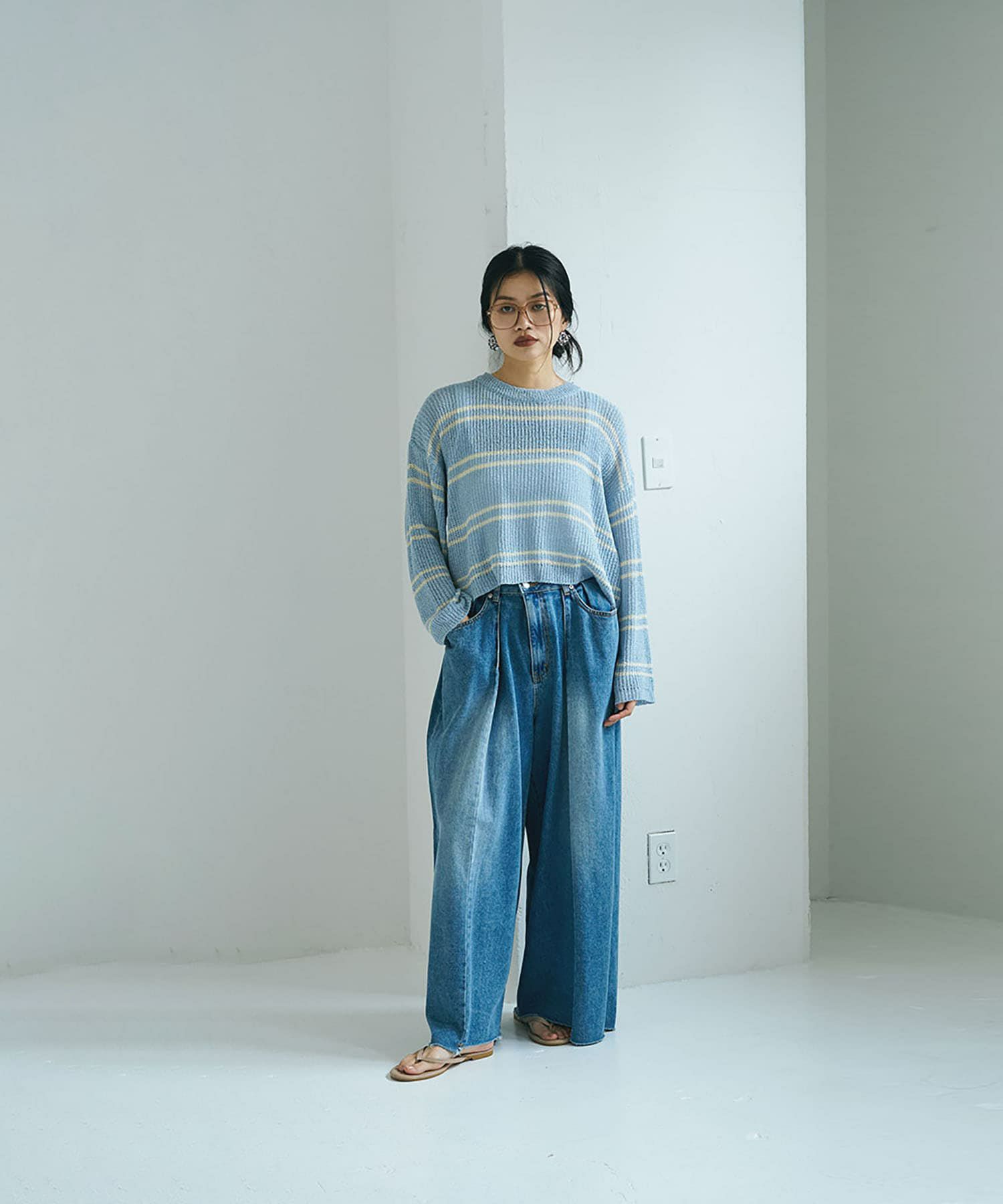 着用イメージ 168cm LIGHT BLUE
