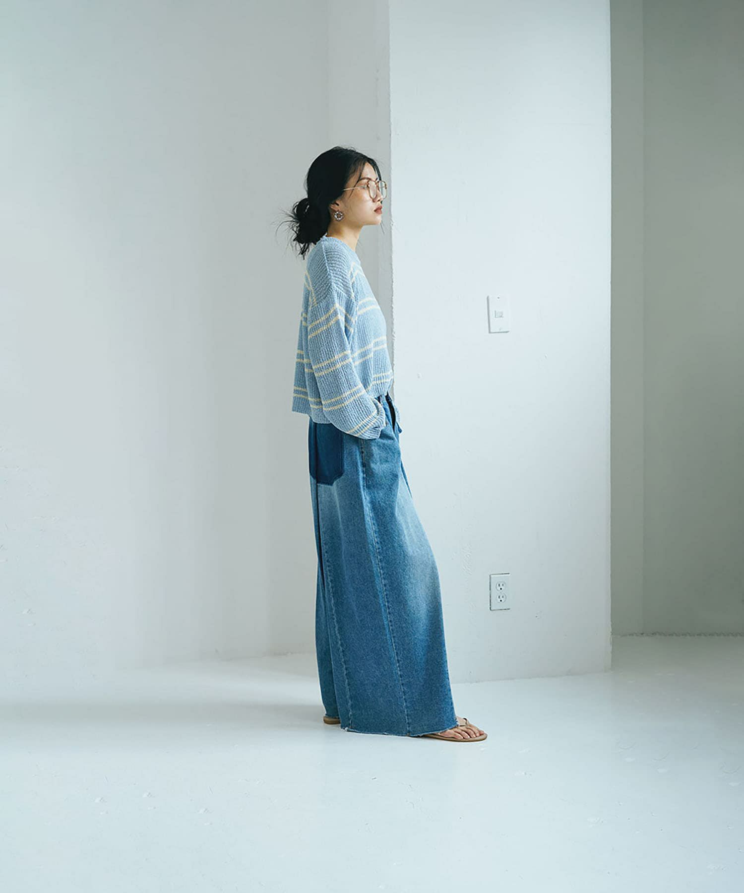 着用イメージ 168cm LIGHT BLUE