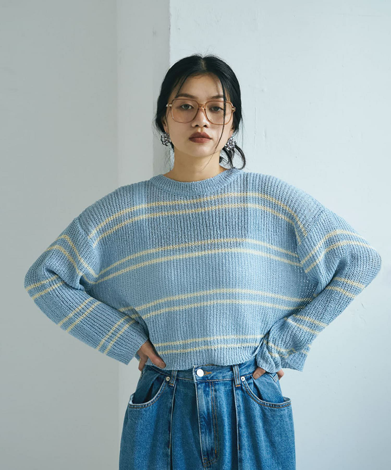 着用イメージ 168cm LIGHT BLUE
