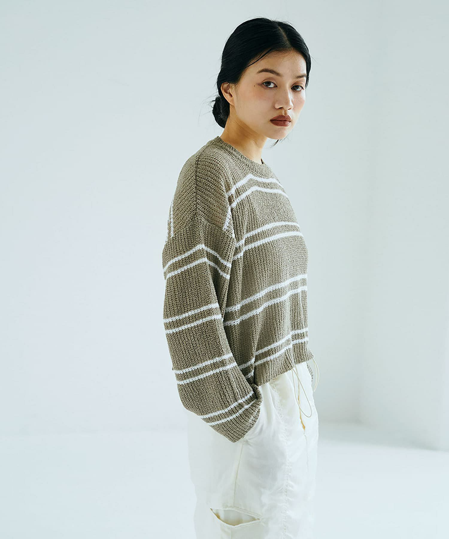 着用イメージ 168cm KHAKI