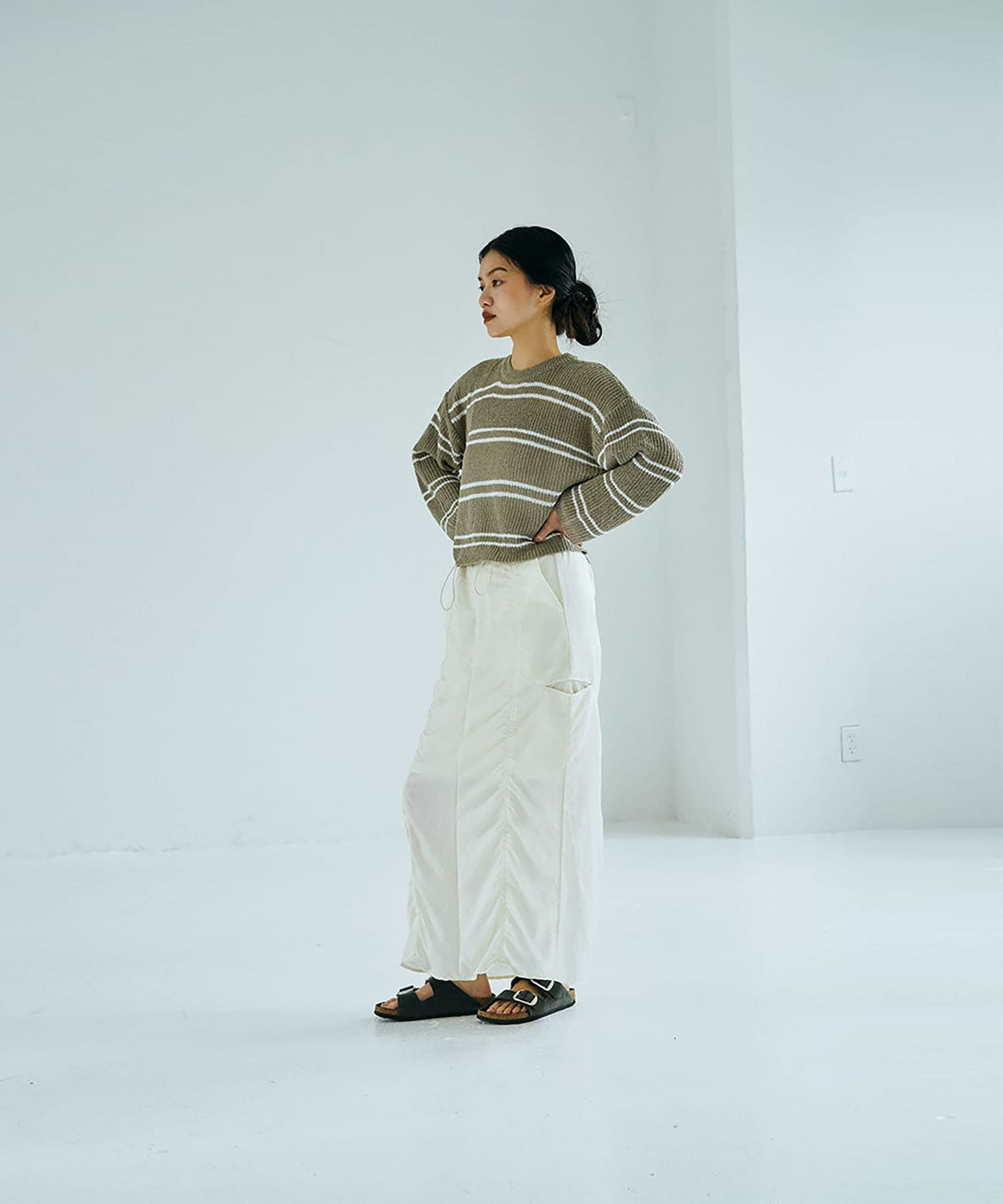 着用イメージ 168cm KHAKI