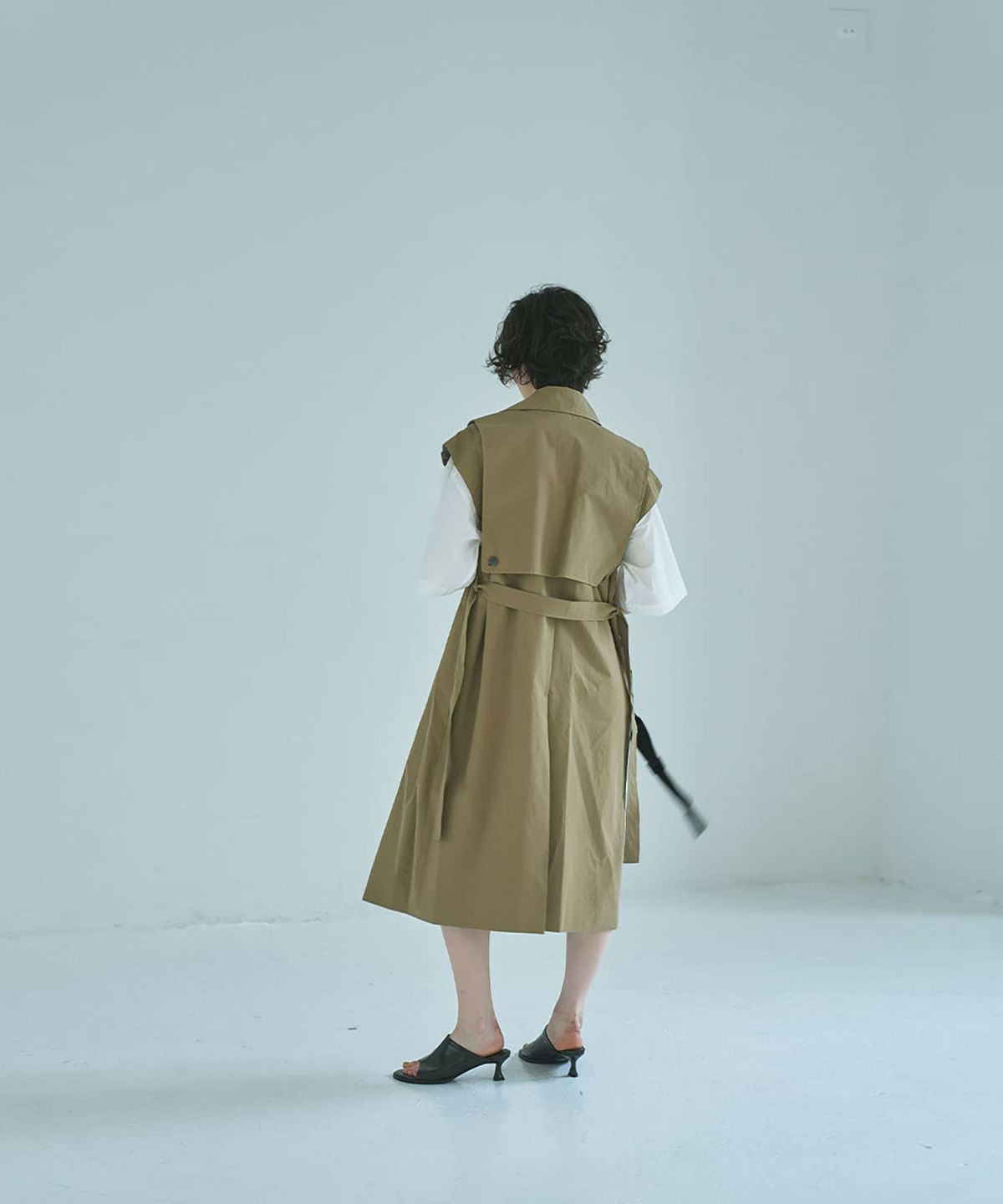 着用イメージ 165cm BROWN BEIGE