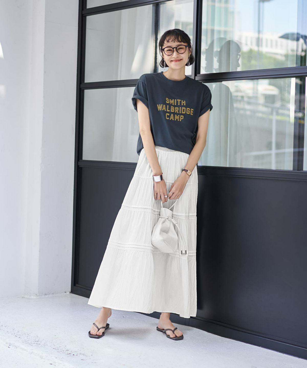 着用イメージ 168cm チャコール