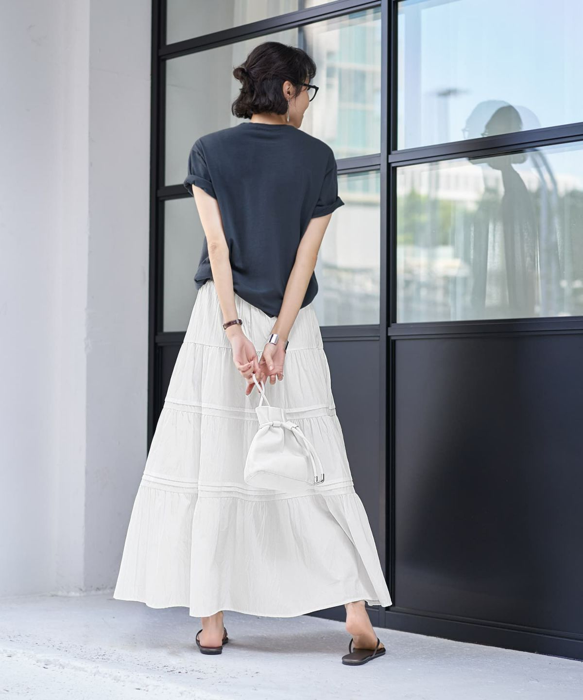 着用イメージ 168cm チャコール