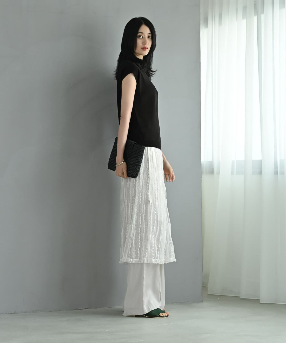 着用イメージ 170cm ブラック