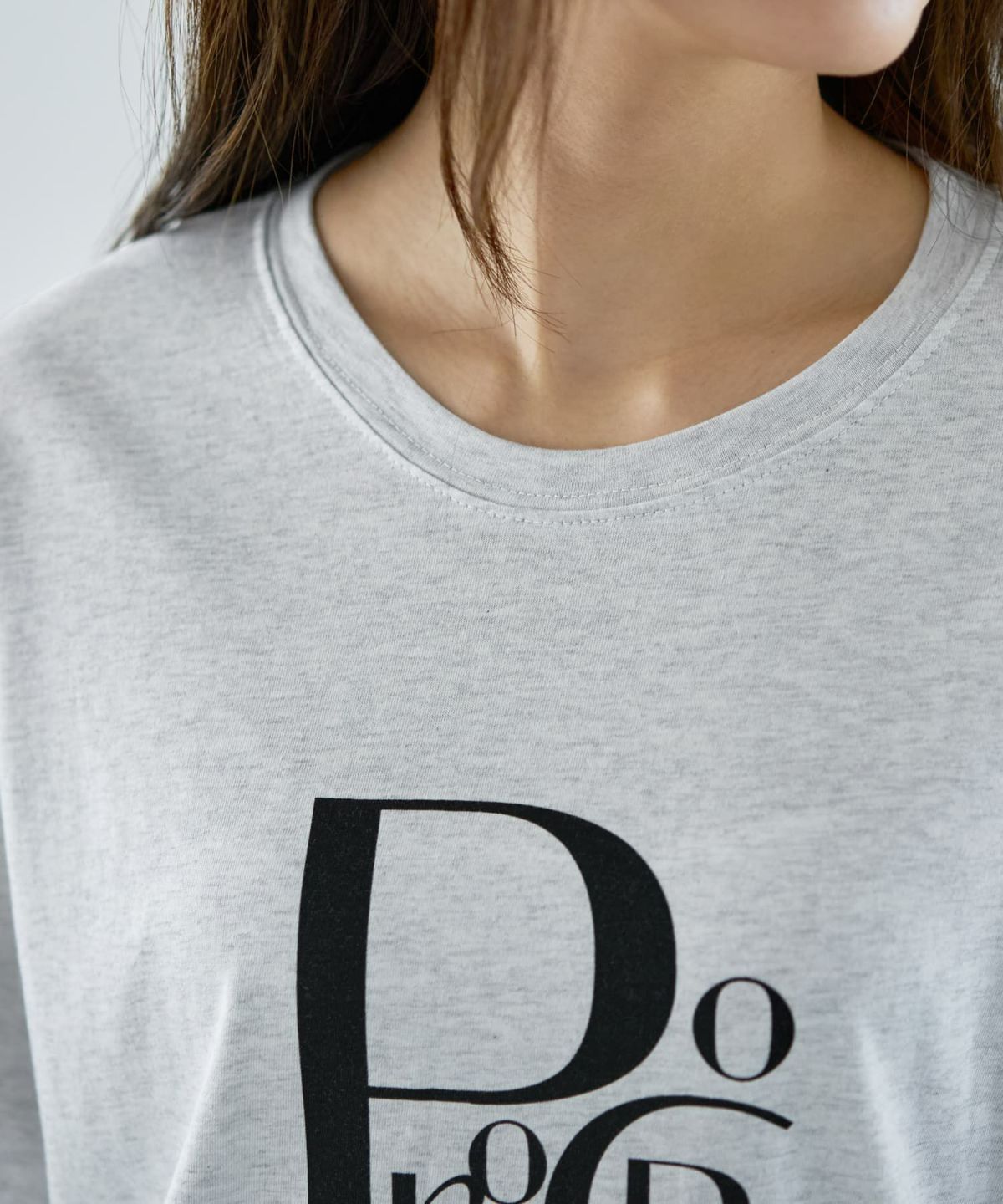 着用イメージ 166cm ブライトグレー