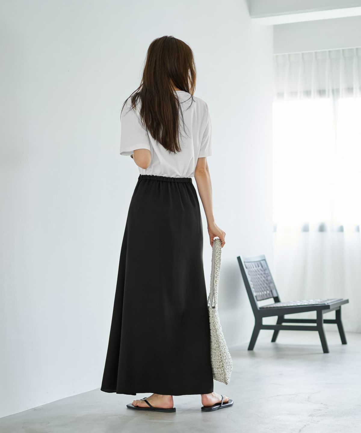 着用イメージ 166cm ホワイト