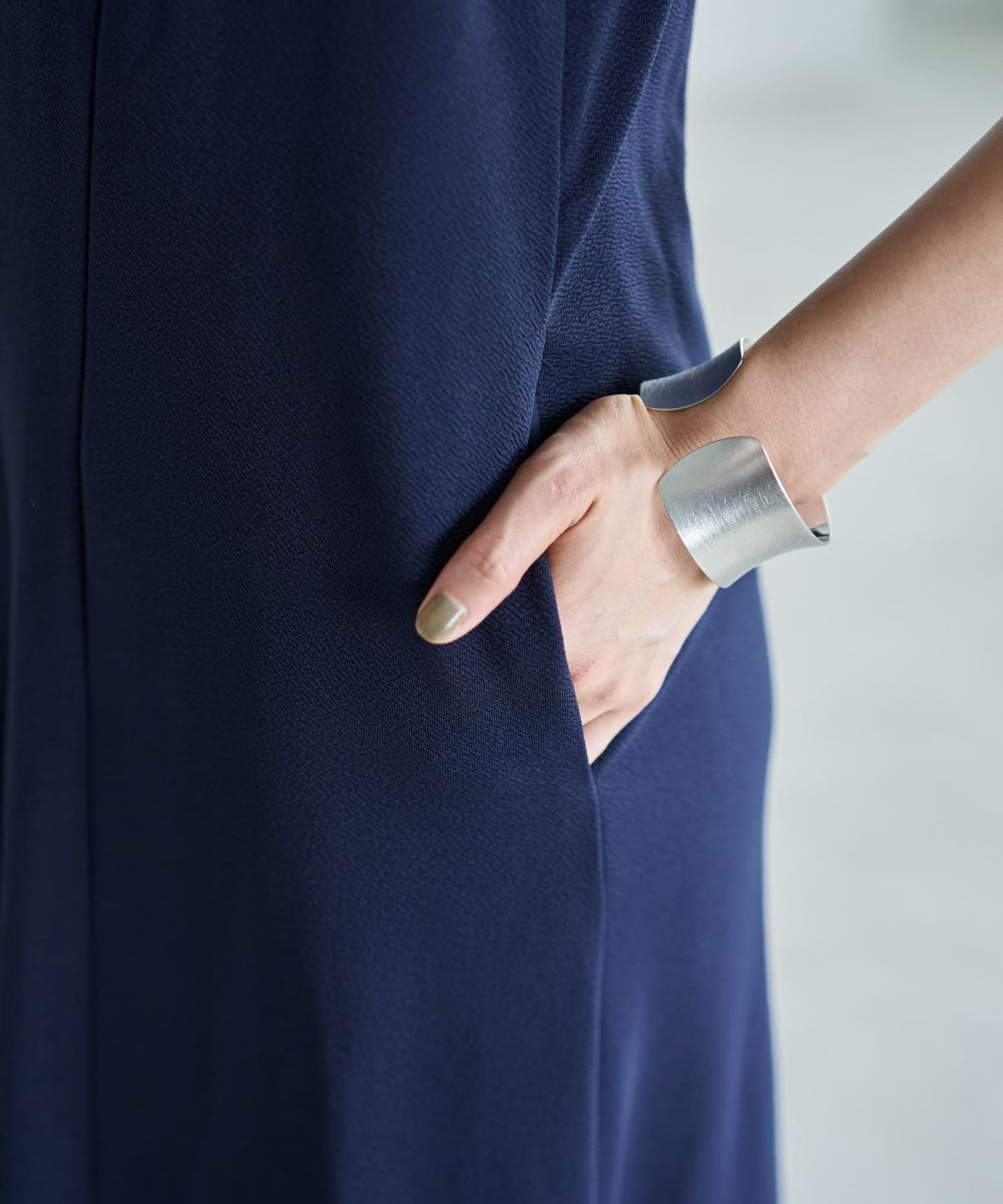 着用イメージ 166cm ネイビー サイズ02