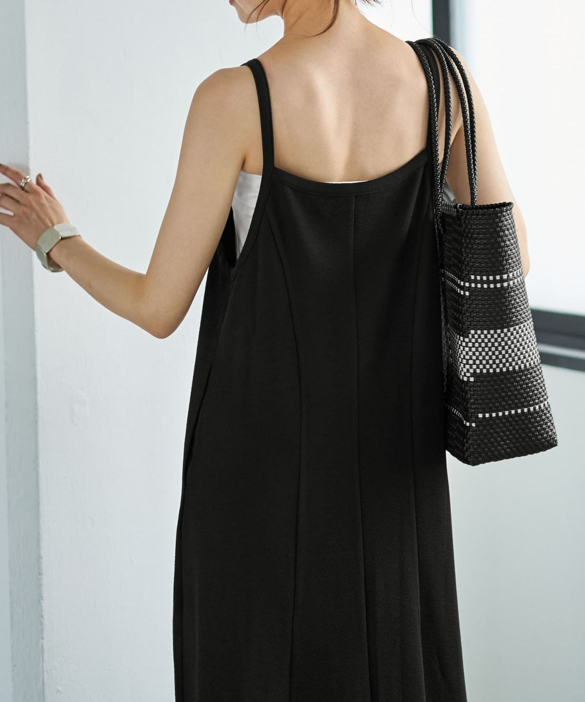 着用イメージ 166cm ブラック サイズ02