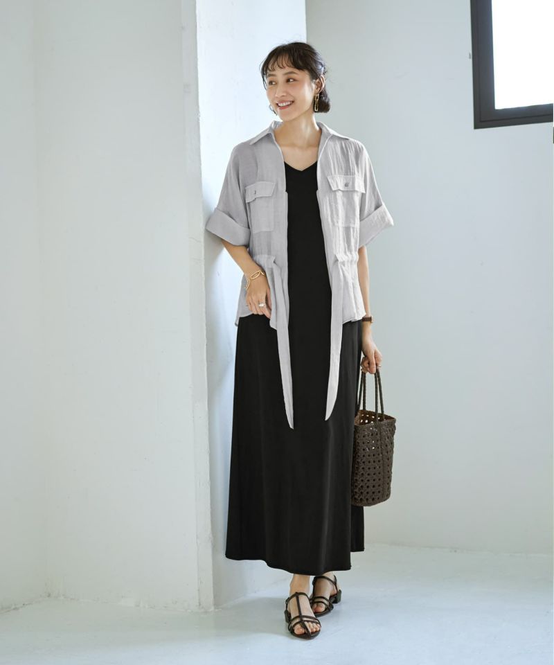 STYLE DELI 新品　 ワンピース　ジャケット　セット ☆カットソーワンピースを涼しくキレイめに着る【ジャケット