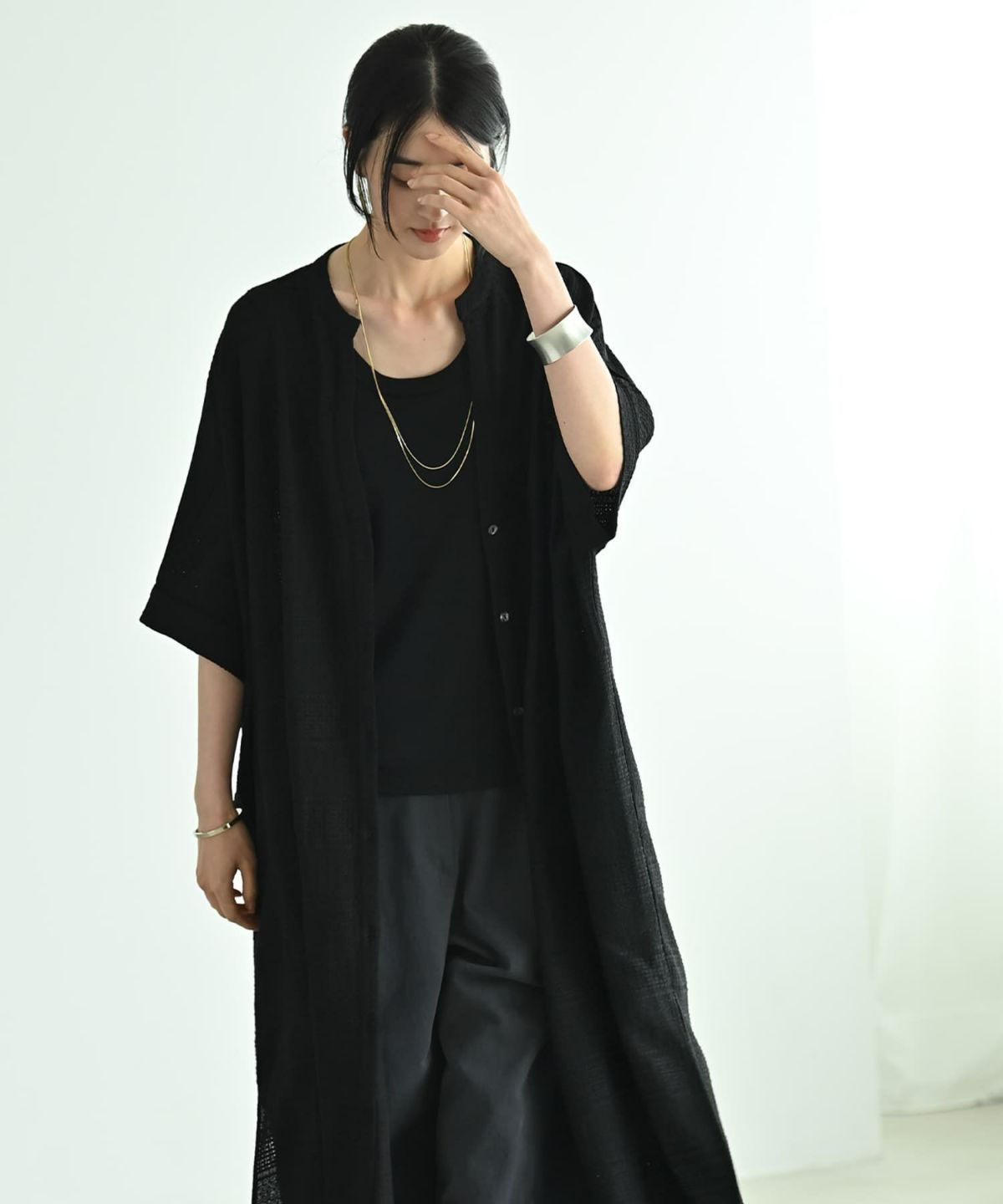 着用イメージ 170cm ブラック