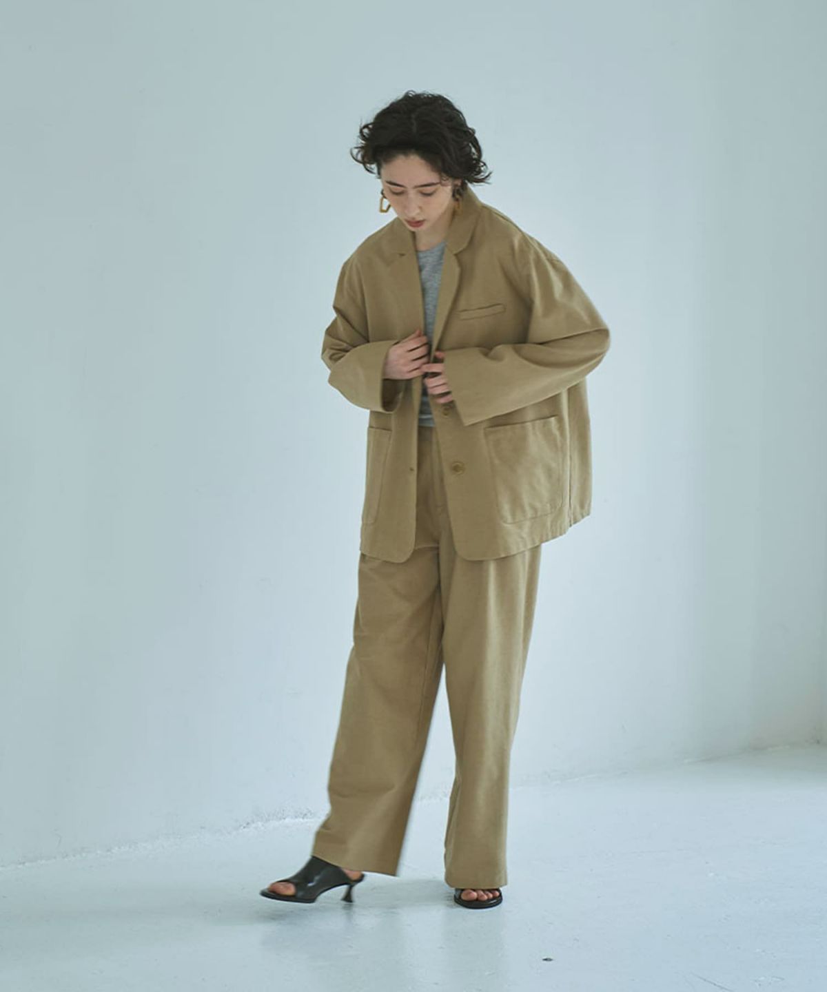 着用イメージ 165cm BEIGE