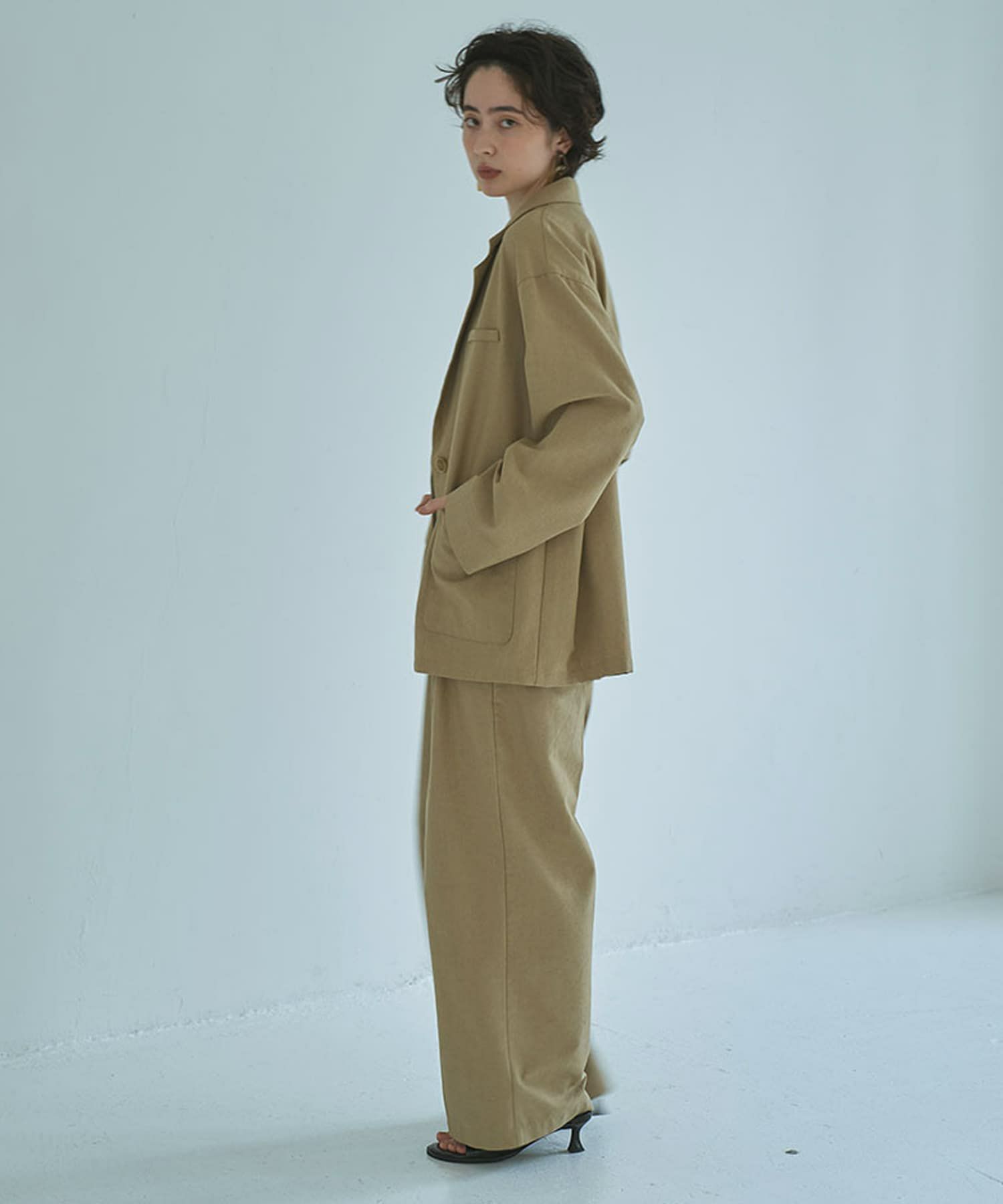 着用イメージ 165cm BEIGE