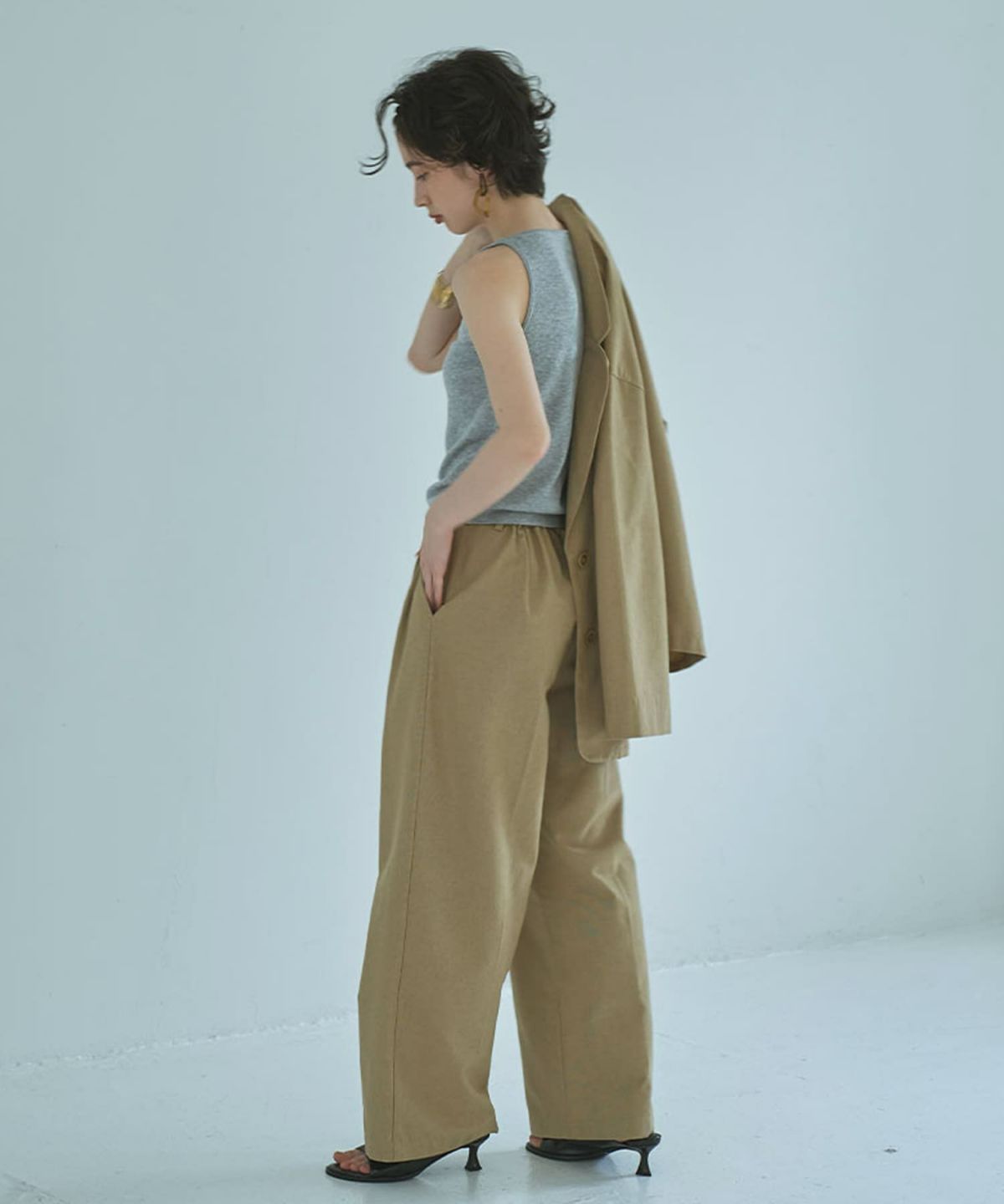 着用イメージ 165cm BEIGE