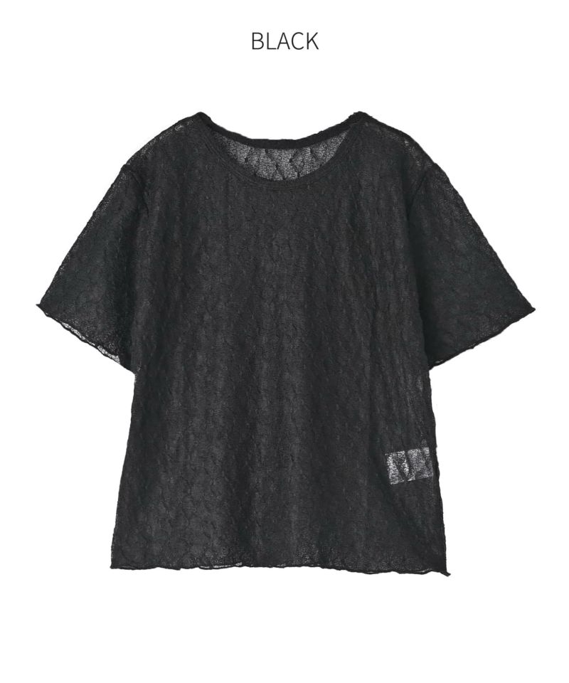 tシャツ 端っこメロウレースTシャツB レディース 端っこメロウレースTシャツB | おしゃれな大人レディース