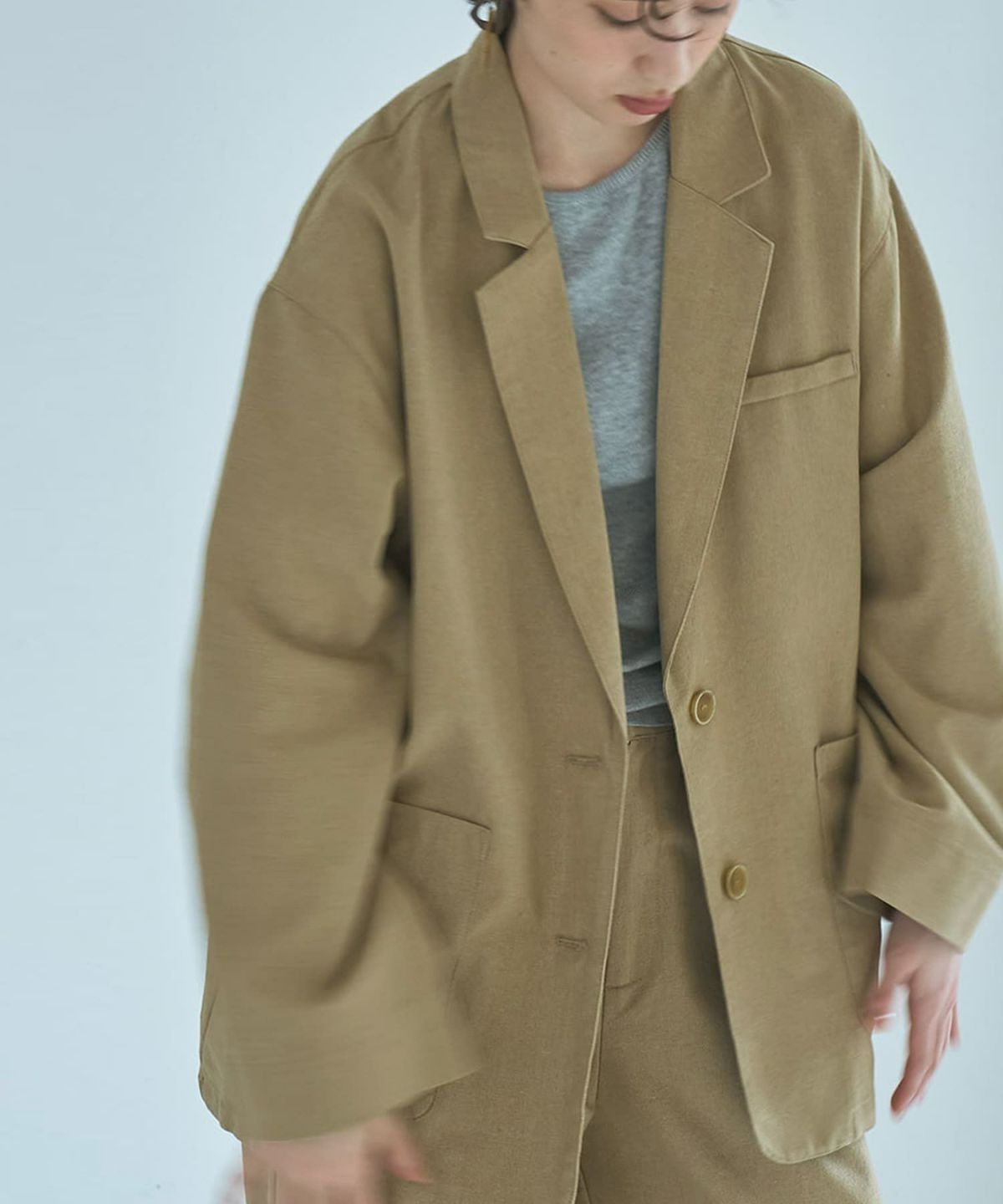 着用イメージ 165cm BEIGE